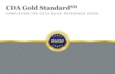 CDA Gold StandardSM · populating your CECA form. This tab is visible upon opening the application in the Submittable platform. Review the instructions and information to insert in