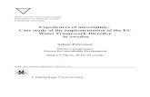 Experiences of uncertainty: Case study of the .../Master_thesis_Final_version.pdf · Upphovsrätt Detta dokument hålls tillgängligt på Internet – eller dess framtida ersättare