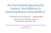 Are Free Android App Security Analysis Tools Effective in ... · • Can we quantify the effectiveness of Android security analysis solutions? Tool Effectiveness Evaluation Strategy
