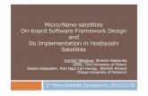 Micro/Nano-satellites On-board Software Framework Design ...unisec.jp/nanosat_symposium/images/report/pdf/NSS-05-0101.pdf · Us. S/W design flow on this ... applications. DriverDesignandDesign