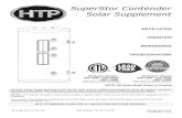 SuperStor Contender Solar Supplement · by the SRCC. This certification does not imply endorsement or warranty of this product by the SRCC.” The design of the SuperStor Contender