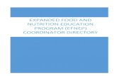 Expanded Food and Nutrition Education PRogram (EFNEP ... EFNEP... · Urban EFNEP Coordinator . Office - (256) 372-4973 ; Email - tzm0018@aces.edu. 4900 Meridian St. Normal, AL 35762.