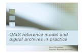 OAIS reference model and digital archives in practice...OAIS is only a reference model, not an implementation guide – it does not offer solutions for ‘how things should be done’,