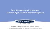 Post-Concussion Syndrome: Examining a Controversial Diagnosis · 2017. 9. 26. · Memory difficulties (inefficiency; working memory deficits) Attention/multi-tasking difficulties