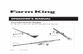 OPERATOR’S MANUAL · 062013 P/N: FK395 Conventional Auger. 8” & 10” x 41’, 51’ & 61’ Model CX Series. OPERATOR’S MANUAL. Belt Drive Direct Drive Gas Engine