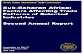 U.S. International Trade Commission · his report examines factors that contributed to the shift in global export patterns in sub-Saharan Africa (SSA) during 2002–06 for 11 industries: