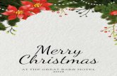 Merry Christmas - The Great Barr Hotel · Merry Christmas AT THE GREAT BARR HOTEL 2019. in the Palm Court Restaurant Sing along Lunch Oak Bar open from 11.00am Lunch served from 12.30pm