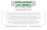 Appalachian Log & Timber Homes Price List · 67$1'$5' $1' 35(0,80 3$&.$*( 35,&( /,67 (iihfwlyh -xqh 7kh frvwv vkrzq lq wklv 3ulfh /lvw uhsuhvhqw wkh w\slfdo pdwhuldov sdfndjh uhtxluhg
