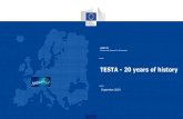TESTA - 20 years of history · TESTA - 20 years of history DIGIT D3 Directorate-General for Informatics September 2019. Agenda 1. Brief introduction to TESTA a) Objectives & Mission