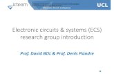Electronic circuits & systems (ECS) research group ...perso.uclouvain.be/david.bol/UCL-ECS_snapshot.pdf · Wireless communications. Electronics Circuits and Systems ... Multi-mode