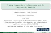 Tropical Hypersurfaces in Economics, and the Unimodularity ...people.math.gatech.edu/~jyu67/HCM/Baldwin1.pdf · Nu eld College, Oxford University May 2016 Material from ‘Tropical