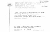 B-163922 Emergency Employment Act: Placing Participants in ...archive.gao.gov/f0302/094841.pdf · may not use more than 3.2 percent of their total grant funds for program administration,