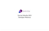 Social Media ROI Sample Metrics - Results 2Day€¦ · Social Media ROI Sample Metrics . BRANDAWARENESS& Business’Metrics ...