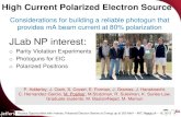 JLab NP interest - MITweb.mit.edu/lns/PEB_Workshop/talks/Poelker.pdf · JLab NP interest: o Parity Violation Experiments o Photoguns for EIC o Polarized Positrons High Current Polarized