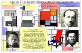 THE DE STIJL DESIGN MOVEMENT (NEOPLASTICISM) · piet mondrian (1872 to1944) theo van doesburg (1883 to1931) gerrit rietveld 1888 to1964 composition with red, yellow, blue and black.