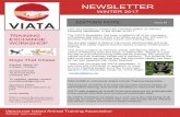 NEWSLETTER - VIATAviata.ca/wp-content/uploads/2018/01/VIATA-Newsletter1-Winter-201… · NEWSLETTER WINTER 2017 I am very excited to present the premiere edition of VIATA’s Quarterly