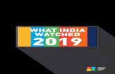 bestmediainfo.inbestmediainfo.in/mailer/nl/nl/What-India-Watched-2019.pdf · Elections, IPL and the ICC Cricket World Cup were some of the year's mega TV events and there were significant