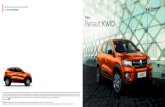 New Renault KWID€¦ · Renault KWID combines both and brings together the practicality of a compact car with the specifications of a genuine SUV: a sturdy and striking design, as