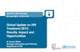 Global Update on HIV Treatment 2013: Results, Impact and ... · 01 | Results: PMTCT coverage in Global Plan countries increases from 59% to 65% (2011-2012) Source: 2013 Global AIDS