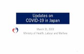 Updates on COVID-19 in Japan80% of cases infected in open environment have not transmitted to others. If these cases are prevented, broad transmission will not occur. Primary cases