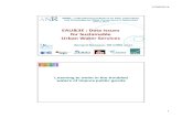 EAU&3E : Data Issues for Sustainable Urban Water Services · EAU&3E : Data Issues for Sustainable Urban Water Services SWAN – International Conference on Data, Information and Knowledge