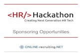Sponsoring Opportunities - HR Hackathon€¦ · Gold Sponsor 2015 “The HR Hackathon is an event where people do not just talk but actually develop useful technology.” Jakub Zavrel,