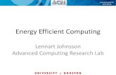 Energy Efficient Computing · What type of Architecture? Exascale Computing Technology Challenges, John Shalf National Energy Research Supercomputing Center, Lawrence Berkeley National