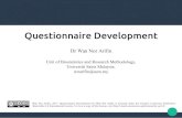Questionnaire Development - GitHub Pages · 2020. 3. 23. · Questionnaire Developm ent 12 Methods of administration 1.Self-administered: –Pen-and-paper – direct, mail. –Computerized