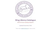 Sling Library Sling Library Catalogue . 40% off one wrap or ring sling per sling library . Updated November
