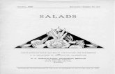 ‘October, 1936 Extension Circular No. 211 SALADS · 4. Chicken salad, fruit salad, congealed and frozen salads are popular as refreshments for parties. Salads may be simple or elaborate