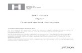 2017 History Higher Finalised Marking Instructions · 2017. 8. 25. · 2017 2017 History Higher Finalised Marking Instructions Scottish Qualifications Authority 2017 The information
