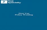 First Fleet Policy Document Policy Wording€¦ · First Fleet Policy Document First Van Policy Wording. 1 FRPOLV0919 ... A person or company who was not party to this policy has