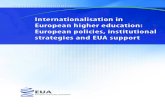 Internationalisation in European higher education: ... internationalisation at EUA member institutions.