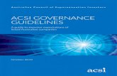 ACSI GOVERNANCE GUIDELINES · Promoting good governance 10 1.3. Investor expectations of non-executive directors 10 1.4. Role of the board chair 10 1.5. Risk management 11 1.6. Board
