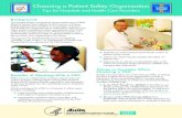 Choosing a Patient Safety Organization: Tips for Hospitals ... a PSO.pdfHuman Services, administers the PSO program. Benefits of Working With a PSO. ... Things to Consider When Choosing