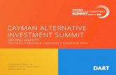 CAYMAN ALTERNATIVE INVESTMENT SUMMIT · Friday evening’s entertainment for CAIS 2017 Sponsors. WEdNESdAY INVESTOR SUMMIT & COCKTAIL PARTY 15TH - 17TH FebRUARy 2017 CARIBBEAN DINNER