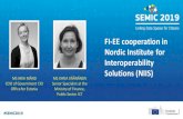 FI-EE cooperation in Nordic Institute for Interoperability Solutions … Miia... · FI-EE cooperation in Nordic Institute for Interoperability Solutions (NIIS) MS MIIA MÄND COO of