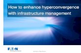 How to enhance hyperconvergence with infrastructure management · 2016. 10. 19. · Risks with hyperconvergence ... and reap power management benefits Lower operating costs: Doubling
