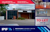 BROOKSIDE BUSINESS CENTRE€¦ · Brookside Business Park fronts Greengate (B6393) which is situated approximately 3 miles South West of Oldham Town Centre and 7 miles North East