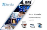 Brooks Automation Investor Overview...Serving Global Life Sciences and Semiconductor Markets Semiconductor Life Sciences Solutions Wafer Automation Contamination Control Global Service