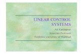 LINEAR CONTROL SYSTEMSkarimpor.profcms.um.ac.ir/imagesm/354/stories/lin... · Modern Control Systems (12th Edition) By Richard C. Dorf , Robert H. Bishop. ... 1-9 In a control system