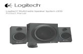 Logitech® Multimedia Speaker System z333 Product Manual€¦ · Logitech Multimedia Speaker System z333 Português 25 5 ON / OFF 4A 4B 4. A. Se tiver uma tomada de 3,5 mm dispositivo: