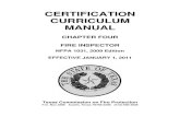 CERTIFICATION CURRICULUM MANUAL - Safety and Fire ... · FIRE INSPECTOR I 401-4.1 General 1 401-4.2 Administration 8 401-4.3 Field Inspection 81 401-4.4 Plans Review 0 FIRE INSPECTOR