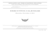 EXECUTIVE CALENDAR - Senate · Ordered, That following Leader remarks on Thursday, November 2, 2017, the Senate proceed to executive session and resume consideration of the nomination