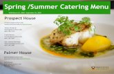 Spring /Summer Catering Menu - Princeton UniversityMenu details and wine selections must be submitted to your catering representative no later than 10 business days prior to the event