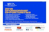 2018 SPONSORSHIP OPPORTUNITIES · CFA NATIONAL CONVENTION: EVENT SPONSORSHIP OTTAWA, ONTARIO • APRIL 22-24, 2018 CFA National Convention is the franchise sector’s premiere event