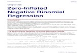 Zero-Inflated Negative Binomial Regression€¦ · The Zero-Inflated Negative Binomial Regression Model Suppose that for each observation, there are two possible cases. Suppose that