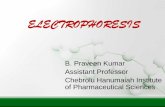 ELECTROPHORESIS€¦ · Slab electrophoresis: a. This is the classic method that has been used for many years to separate complex , high molecular weight species of biological and