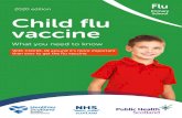 2020 edition Flu 2020 edition Primary School Child flu vaccine€¦ · • stuffy nose, dry cough and sore throat • fever and chills • aching muscles and joints • headaches