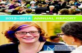 2013–2014 ANNUAL REPORT...Norman J. Jacknis, President Senior Fellow, Intelligent Community Forum Jeff Olson, Vice President Associate Vice President for Online Learning and Services,